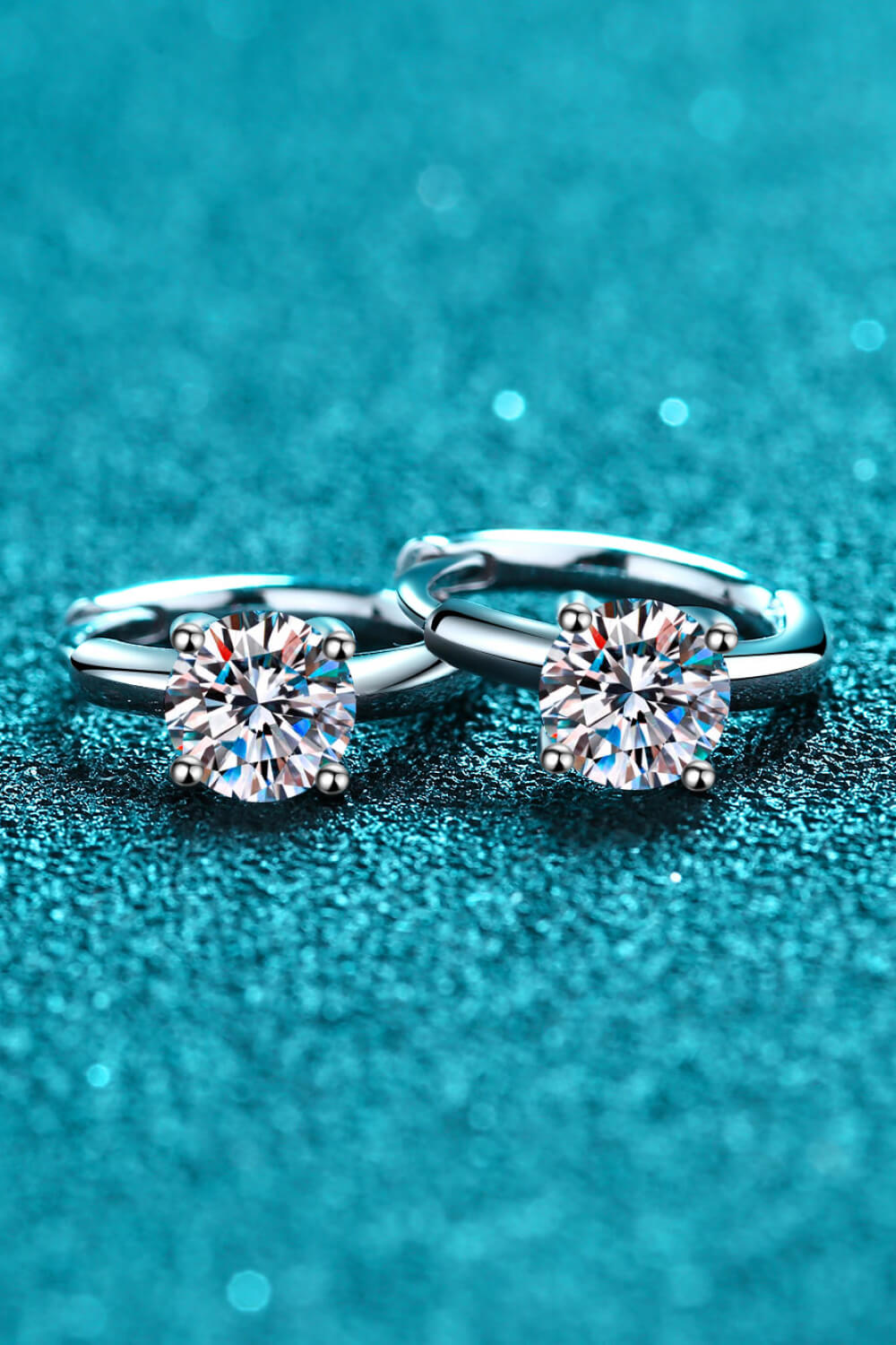 Moissanite Huggie Earrings Trendsi