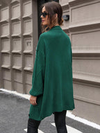 Pearl Detail Cable-Knit Button Up Cardigan Trendsi