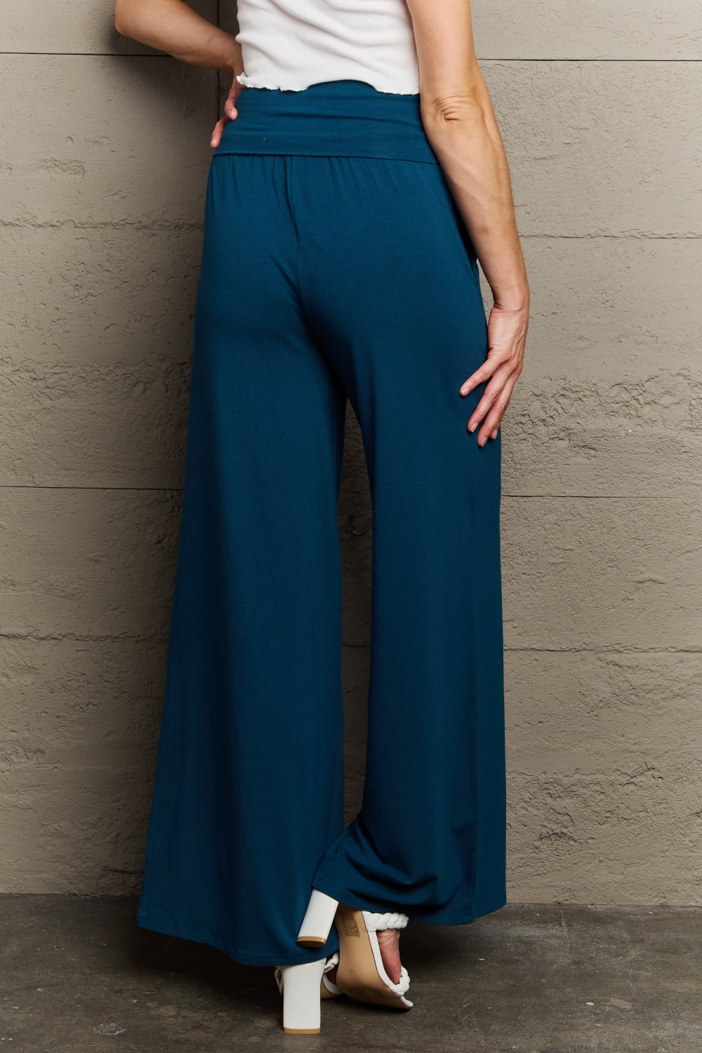 Culture Code My Best Wish Full Size High Waisted Palazzo Pants Trendsi