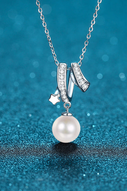 Give You A Chance Pearl Pendant Chain Necklace Trendsi