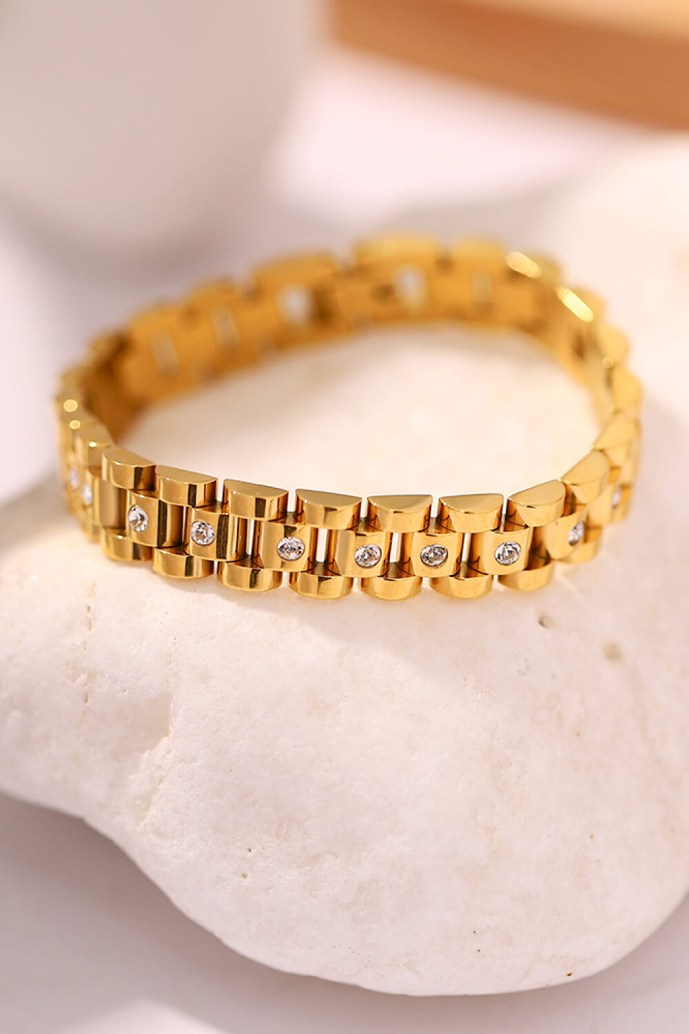 18K Gold-Plated Watch Band Bracelet Trendsi