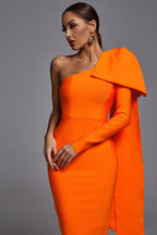 Ayla  One-Shoulder Bandage Dress aclosy