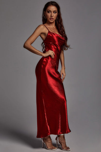 Satin dress aclosy