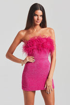 Airy Fashion Tassel Sheath Dress aclosy