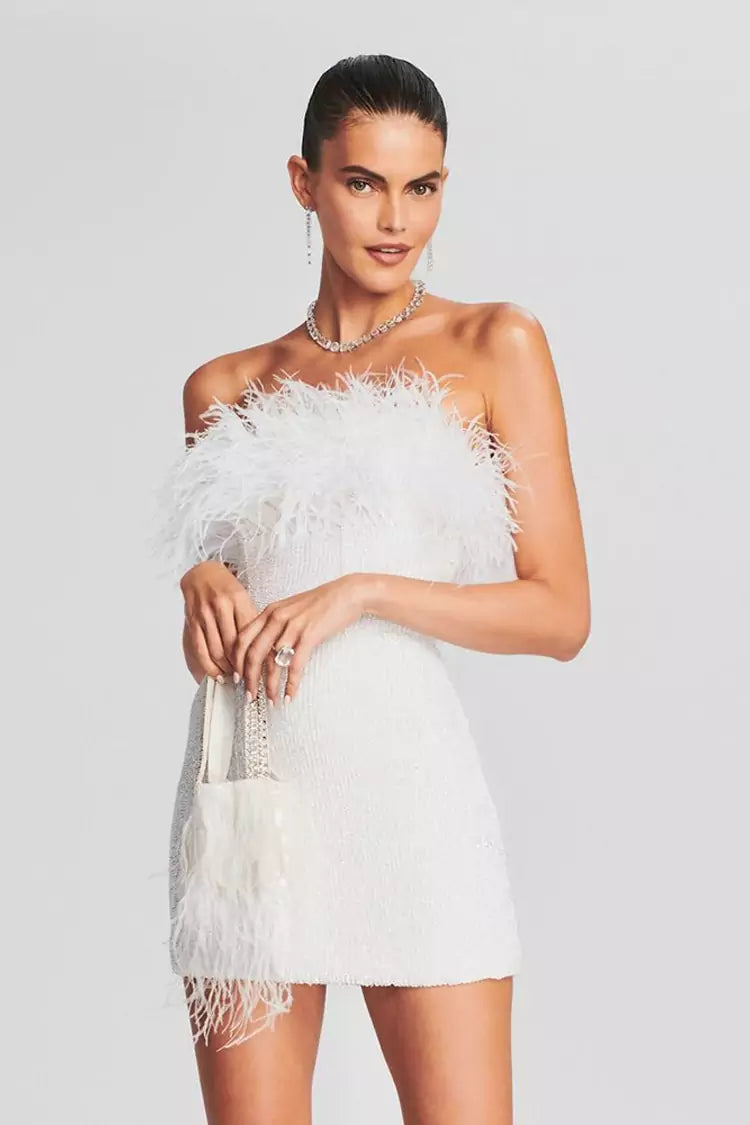 Airy Fashion Tassel Sheath Dress aclosy