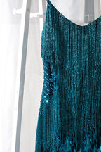 LOTTIE TEAL DRESS-WHITE aclosy