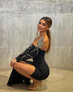 Sheia Off Shoulder Maxi Bandage Dress aclosy