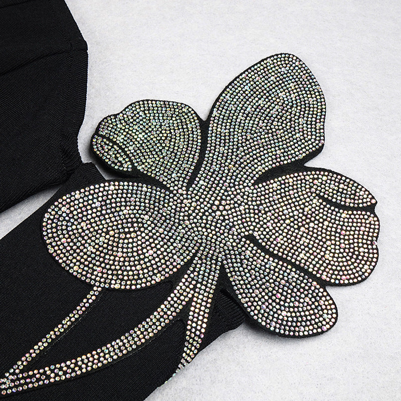 Sheia Off Shoulder Maxi Bandage Dress aclosy