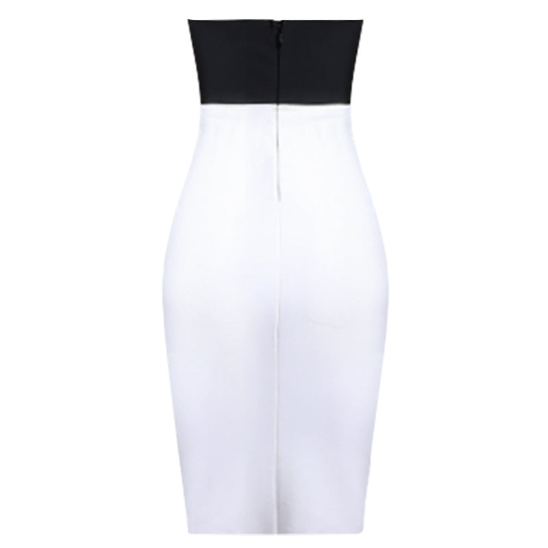 Strapless Bandage Skirt Dress aclosy