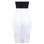 Strapless Bandage Skirt Dress aclosy