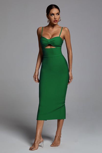 Hollow Bandage Dress aclosy