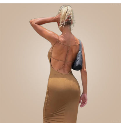Women's Fashion Personality Slim Bag Hip Dress Aclosy