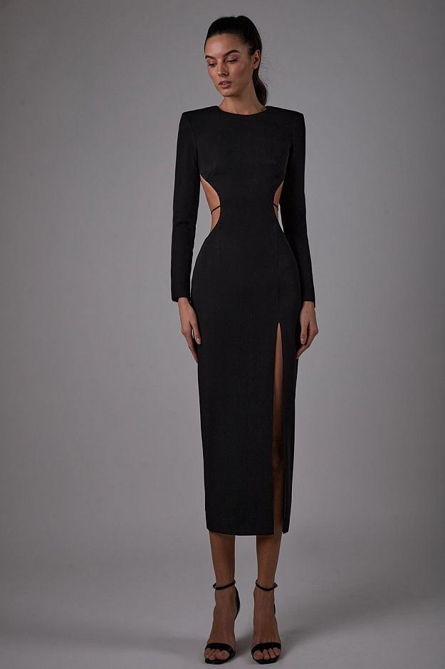 Guest High Split Long Dress aclosy