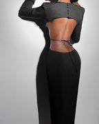 Guest High Split Long Dress aclosy