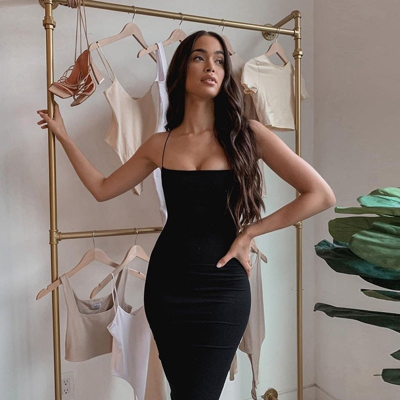 Aylia Slim Fit Slit Dress aclosy