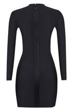 Elite V Neck Mesh Mini Dress Set-White Trendsi