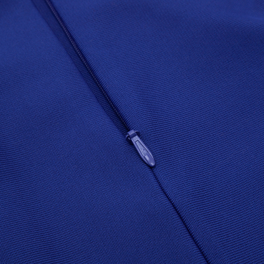 Summer New Textured Suspender Midi Dress aclosy