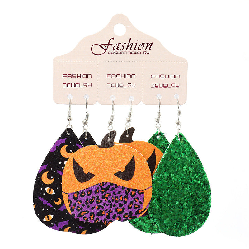 Teardrop Shape Halloween Theme Dangle Earrings Trendsi