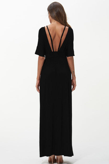 Strappy Neck Maxi Dress Trendsi