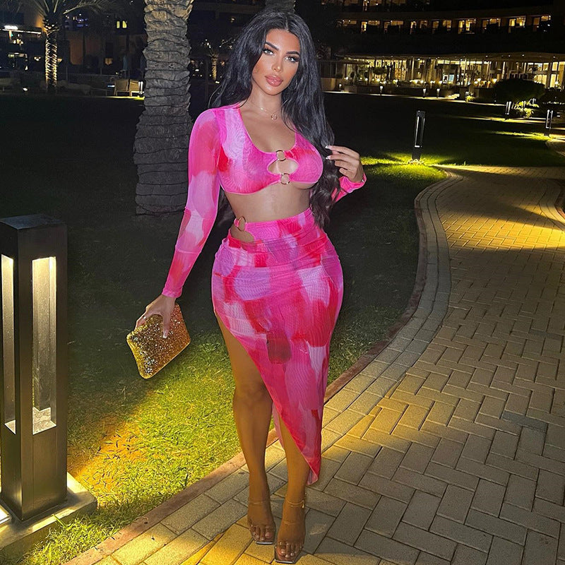 Two-piece Suit-Pink aclosy