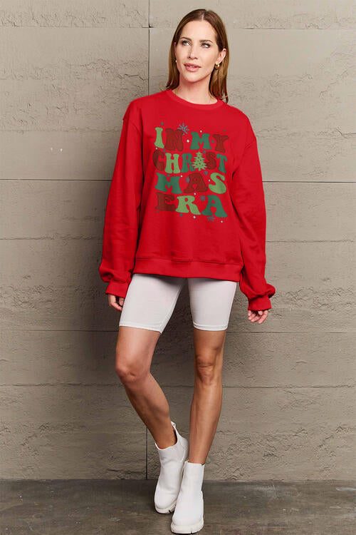 Simply Love Full Size IN MY CHRISTMAS ERA Long Sleeve Sweatshirt Trendsi