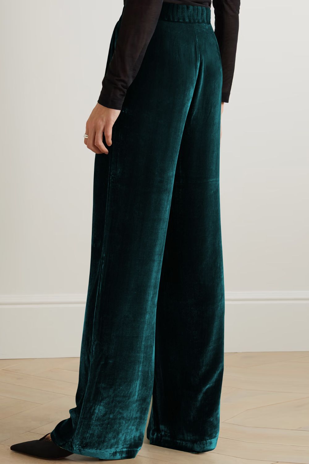 Double Take Loose Fit High Waist Long Pants with Pockets Trendsi