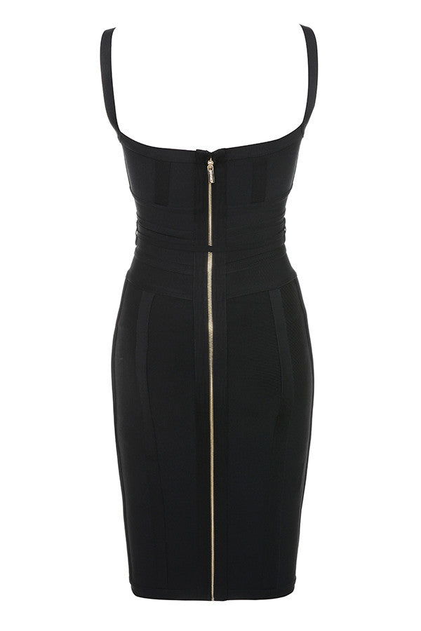 MEAGA TIE WAIST BANDAGE DRESS #aclosy