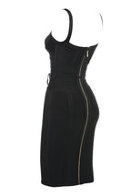 MEAGA TIE WAIST BANDAGE DRESS #aclosy