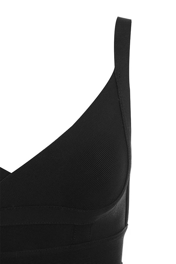 MEAGA TIE WAIST BANDAGE DRESS-WHITE #aclosy