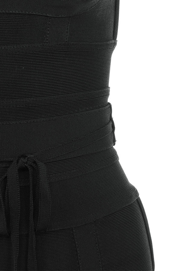 MEAGA TIE WAIST BANDAGE DRESS #aclosy