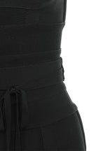 MEAGA TIE WAIST BANDAGE DRESS-WHITE #aclosy