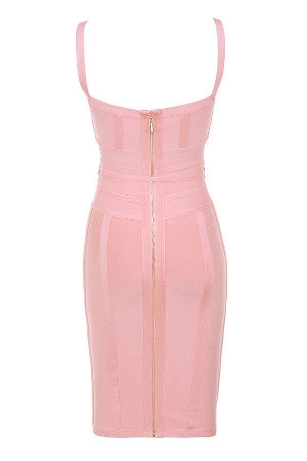 MEAGA TIE WAIST BANDAGE DRESS #aclosy