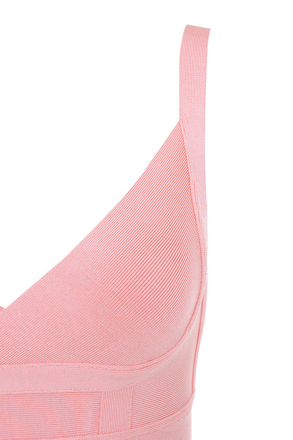 MEAGA TIE WAIST BANDAGE DRESS-WHITE #aclosy