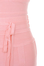 MEAGA TIE WAIST BANDAGE DRESS #aclosy