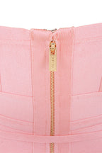 MEAGA TIE WAIST BANDAGE DRESS-WHITE #aclosy