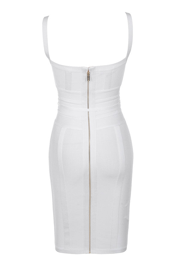 MEAGA TIE WAIST BANDAGE DRESS #aclosy