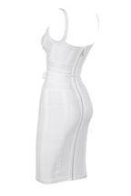 MEAGA TIE WAIST BANDAGE DRESS #aclosy