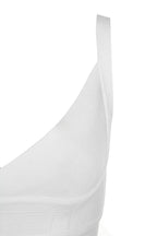 MEAGA TIE WAIST BANDAGE DRESS-WHITE #aclosy