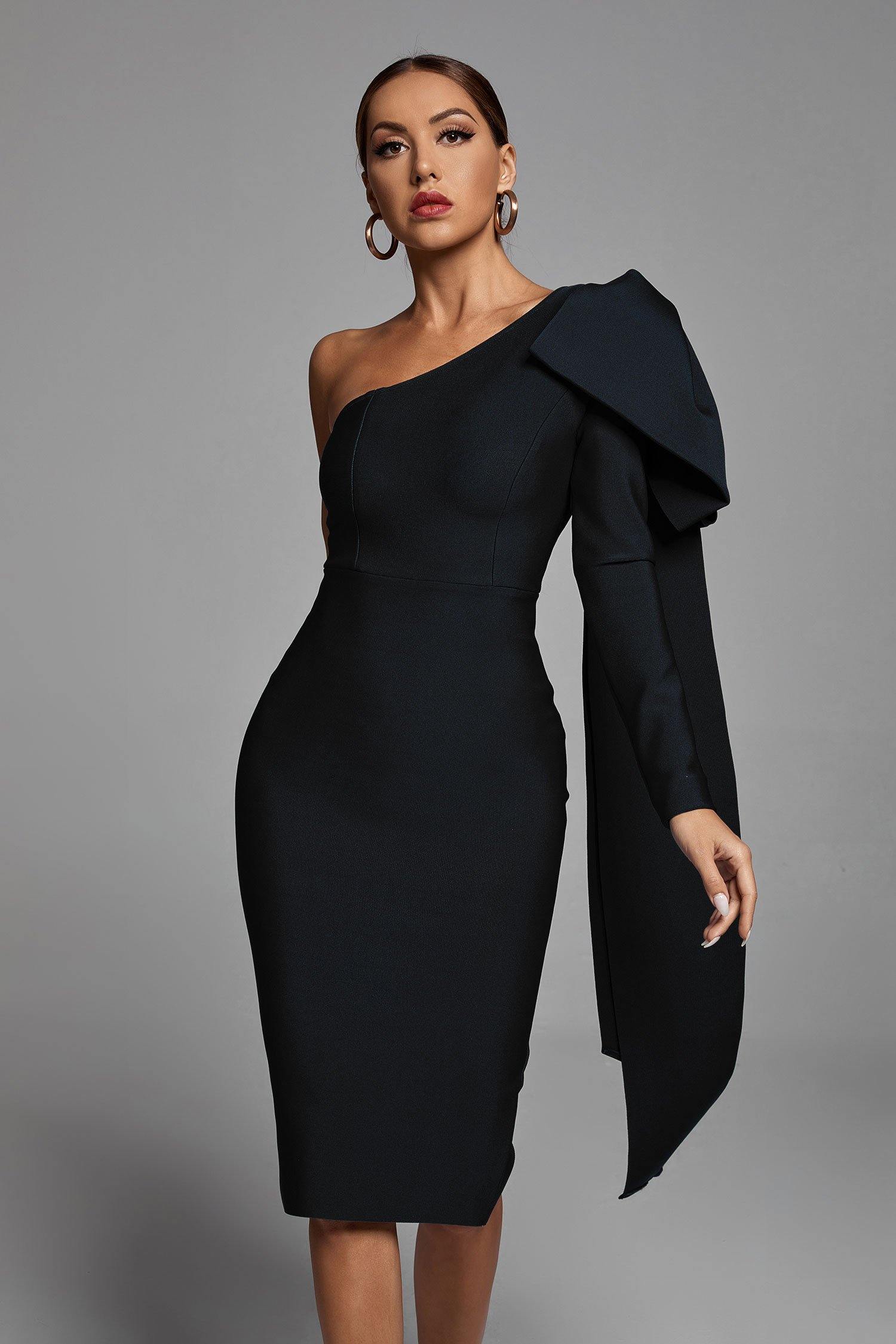 New One-Shoulder Tube Top Mid-Length Tight-Fitting Aclosy New One-Shoulder Tube Top Mid-Length Tight-Fitting Aclosy