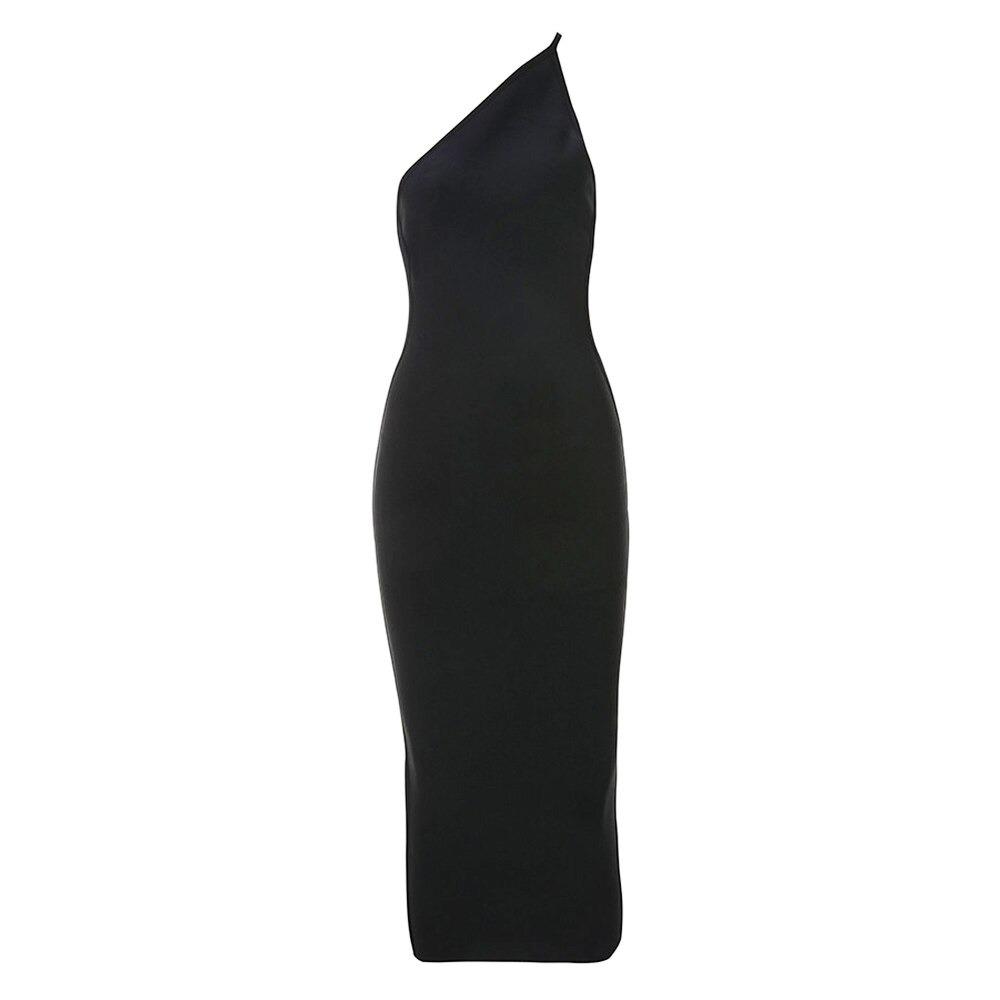 One-shoulder Bandage Dress aclosy