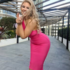 One-shoulder Bandage Dress aclosy