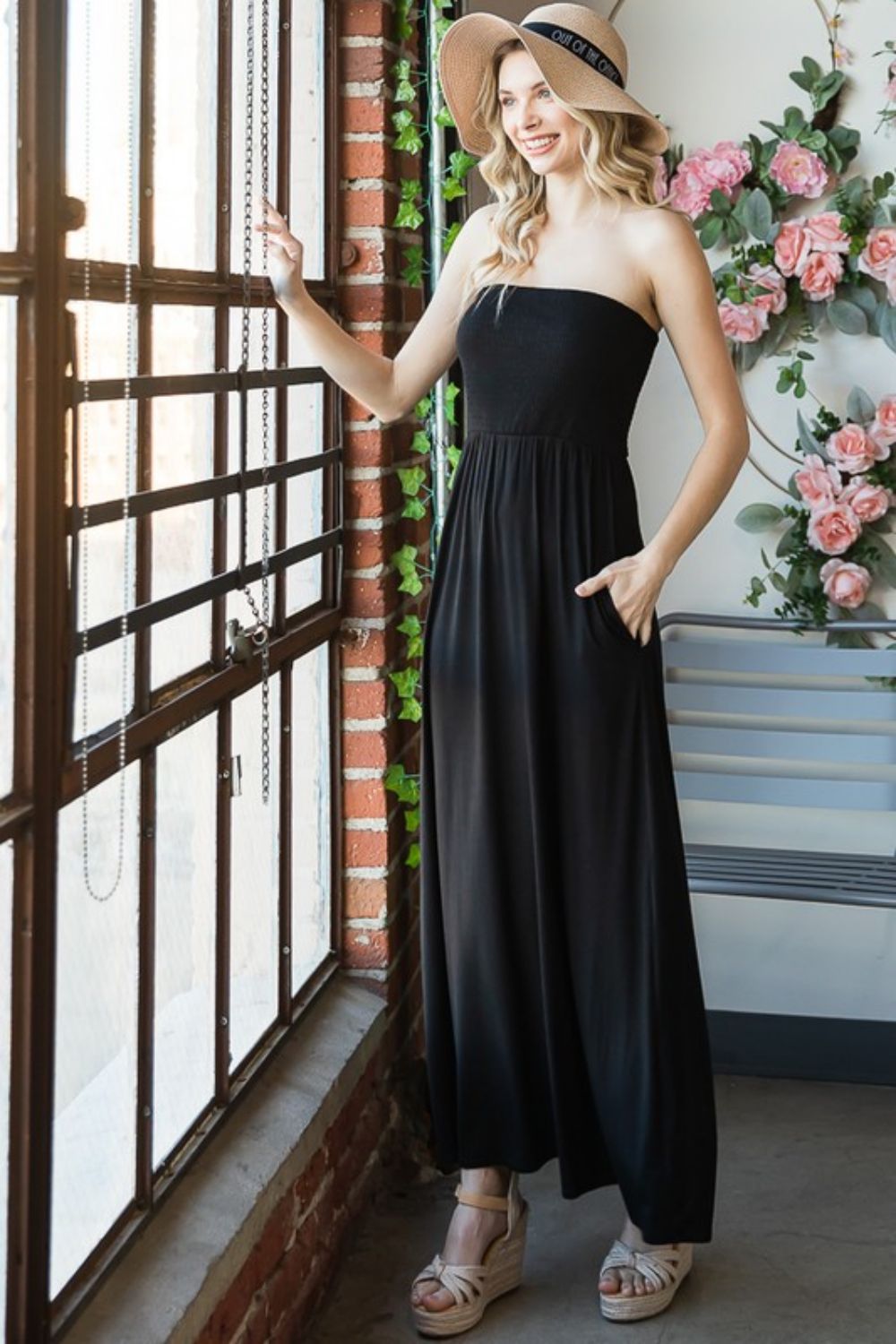 Heimish Full Size Strapless Maxi Dress Trendsi