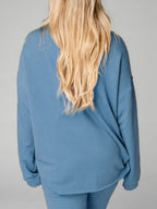 Distressed Sweatshirt and Joggers Set Trendsi