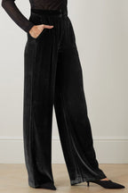 Double Take Loose Fit High Waist Long Pants with Pockets Trendsi