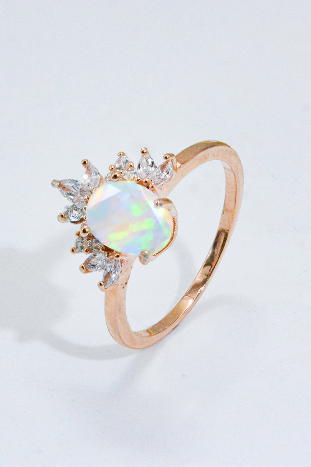 Best Of Me 925 Sterling Silver Opal Ring Trendsi