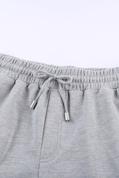 Drawstring Waist Cuffed Shorts Trendsi