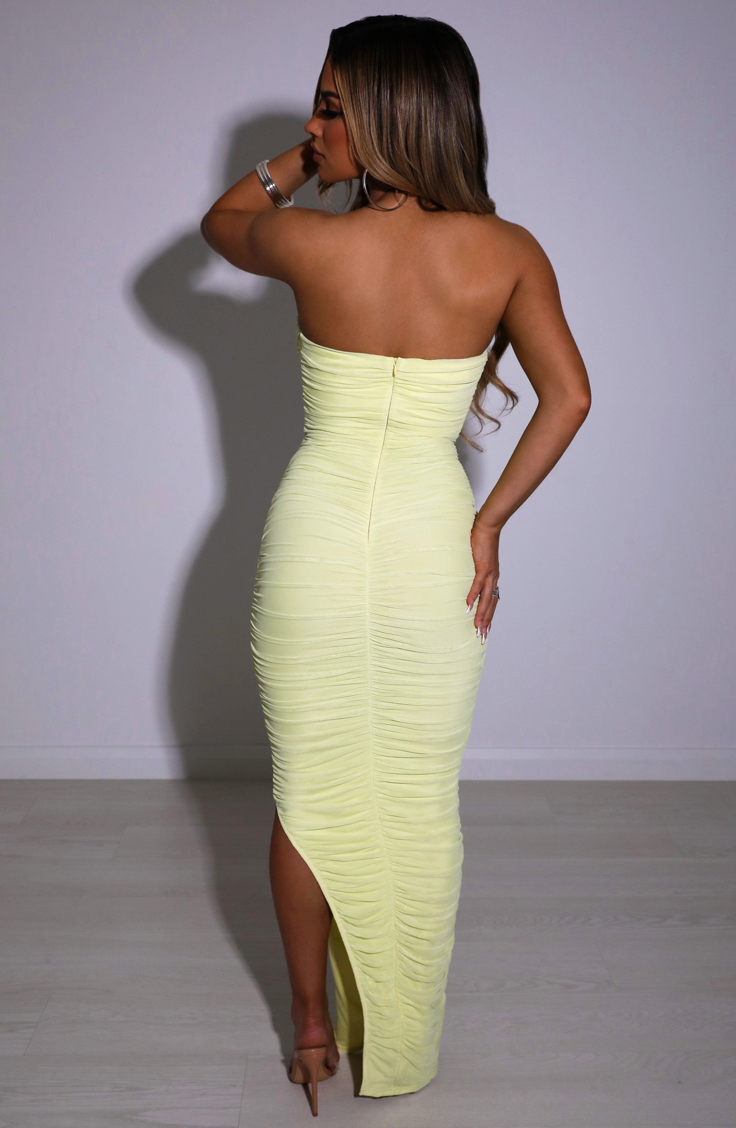 Lessa Maxi cute strapless Dress aclosy