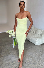 Lessa Maxi cute strapless Dress aclosy