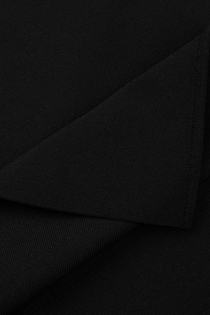 Strapless Cutout Side Split Dress-Black Trendsi