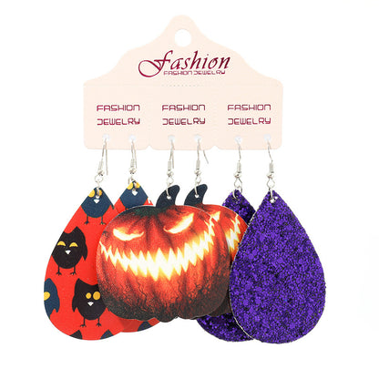 Teardrop Shape Halloween Theme Dangle Earrings Trendsi
